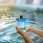 COCORRÍNA Reed Diffuser - Niagara Falls 6.7 Fl.oz Reed Diffuser Set with 8 Sticks & Preserved Baby's Breath, Reed Diffuser for Home Bathroom Shelf Decor