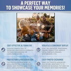 10 Pack Magnetic Picture Frames for Refrigerator - 8.5 x 11 in Magnet Picture Frames for Fridge - Magnetic Photo Sleeves - Locker Magnet Frame - 8.5x11 Magnetic Photo Frames - Magnetic Picture Holder