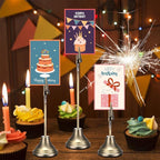 20 Pcs Table Number Holders 4/6/8/10 Inch Metal Place Card Holders with Alligator Clip Heavy Base Wedding Table Number Stand Picture Photo Clip for Banquet Party Birthday Restaurant(Bronze)