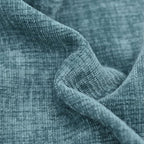 CaliTime Throw Pillow Covers Decorative 22 X 22 Inches Pack of 2 Cozy Chenille Cushion Cases for Couch Sofa Bed Living Room Home Smoke Blue