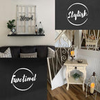 Large Tall Shabby Chic Lanterns Decorative Indoor Outdoor, Outside Gifts Front Porch Patio Vintage Metal Candle Holders, Fireplace Table Floor Farmhouse Rustic Decor Set of 2