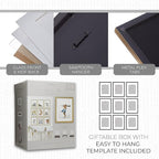 Sheffield Home 9 Piece Gallery Wall Frame Set, 11x14 Inch, Gold