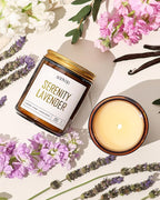 AOOVOO Scented Candles - 4PC Candle Set, 36 oz Soy Candles, Soy Candle for Home Scented, Lavender/Vanilla/Eucalyptus/Sage