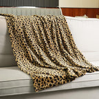 MERRYLIFE Leopard Throw Blanket Decorative Fleece Throw | Ultra-Plush Colorful Girls Boys | Couch Blanket Travel Lap | (40" 50", Cheetah)