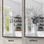 YIROMAN Bathroom Mirror 36"x40", Large Brushed Gold Bathroom Mirror for Over Sink with Aluminum Frame, Rectangular Vanity Mirror with Right Angle, Wall Mirror Hangs Horizontal or Vertical