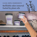 Fresh Wave Lavender Odor Removing Gel, 15 oz., Pack of 2 - Safer Odor Absorbers for Home, Natural Plant-Based Odor Eliminator, Every 15 oz. lasts 30-60 Days, For Cooking, Trash & Pets