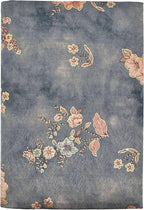 BLBMH A5 Book Covers for Paperbacks Book Cover Fit for 5.5x8.3 inch Adjustable Book Sleeve Cover for A5 Diary Books Fabric Softcover Protector for Notebook - Flower 4 Green