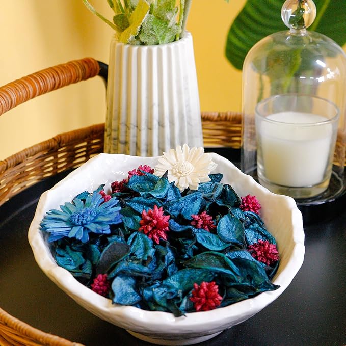Potpourri Bags, Ocean Scented Potpourri Bowl Filler, Dried Flower, Home Fragrance Sachet,Beach Vase Decor (Blue Ocean)-Mini