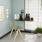 Acrylic Desk, Modern Study Table for Home Office - Extended Surface Multi-Purpose Console & Entryway Table, Sturdy Lightweight Design (42.5-inch, Yellowtea)