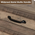 HOMMPA 24'' Farmhouse Nightstand with Charging Station, Bedside Tables with Storage, Side Table with USB Port, 3 Drawers End Table Dresser, Wood Night Stand for Bedroom, Living Room, Greige