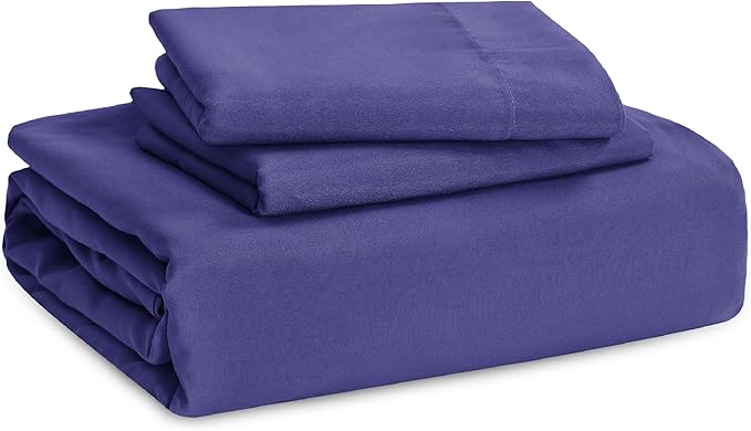 Bedsure Skipper Blue Oversized King Duvet Cover - 3 Pieces Prewashed Cotton-Like Extra Soft Bedding Set, Includes 1 Duvet Cover 120x98 Inches with Zipper Closure & 2 Pillow Shams, No Comforter