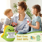 OCCdesign Mini Christmas Aunt Gifts from Niece Nephew RAWR I Love You Auntie Best Aunt Ever Gifts Cute Handmade Crochet Dinosaur for Christmas Thanksgiving Day Birthday Gift for Auntie Aunty to be