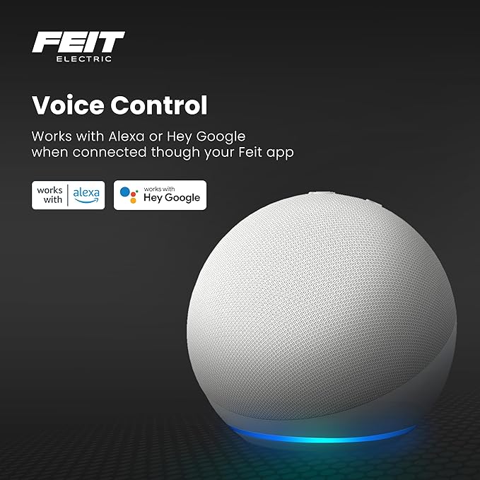 Feit Electric 52in Smart Floor Lamp, Syncs with Music, Millions of Colors, Wi-Fi Connected, Compatible with Alexa/Google, Custom Scenes & Effects, 25,000-Hour Lifetime, FLOOR52/RGB/AG