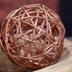 ANDALUCA Decorative Vase Filler Bag with Orbs, Balls (Rustic Copper)