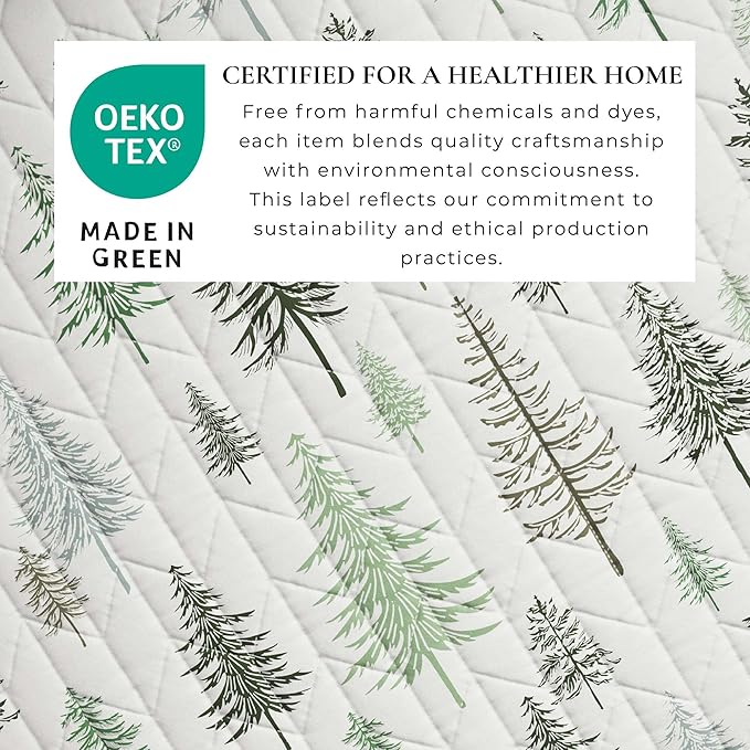 Great Bay Home 2-Piece Reversible Forest Cabin Bedspread Twin/Twin XL Quilt. All-Season, Comfortable, Soft Quilt Set - Truckee