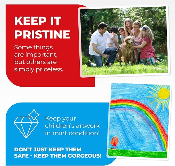 3MIL Thermal Laminating Sheets (125 Count) Photo, Card, Notecard, ID Badge, and Business Card Sizes, Dry-Erase Friendly Laminating Pouches, Compatible with Laminators, Crystal Clear Laminated Finish