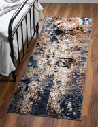 Keen Home Design Area Runner Rugs - 2x10 Non-Shedding, Abstract Runner for Kitchen, Living Room, Bedroom, Dining Room, Entryway - Size: 2'8" x 9'11", Multi