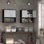 Garage Cabinets,Metal Storage Cabinet with Locking Door,Lockable Wall Mount Cabinet for Storage,Hanging Cabinets for Garage,Kitchen,Office