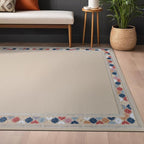 Beverly Rug Outdoor Rug 10x14 Modern Bordered Large Area Rugs for Indoor and Outdoor Patio Easy to Clean Non Shedding Living Room Porch Garden Washable Outside Carpet (10 x 14 Beige)