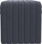 Modern Arch Channel Bedroom Bench Ottoman, 48" Entryway Bench and Shoe Rack, Soft Cushion Bench for Bedroom End of Bed, Ottoman Bench for Living Room, Bedroom, Entryway (Beach Blue Velvet)