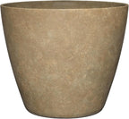 Classic Home and Garden Vogue Planter Pots w/Pottery Quality Finish - Modern Indoor & Outdoor Flower Pots - UV-Resistant Porch Planters - Decorative Pot for Flowers & Herbs (8” Earth)