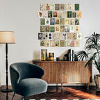 KBKBART Vintage Fairycore Decor Aesthetic Pictures, 50 Pcs Fairycore Room Decor, Retro Cottagecore Earthy Wall Art Vintage Fairy Posters Wall Collage Kit for Dorm Bedroom (4"x6")