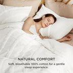 Bedsure Cotton Duvet Cover Queen Size - Tufted Arch Design Duvet Cover Set, 3-Piece Shabby Chic Boho Bedding, Soft and Breathable Bedding Set for All Seasons (Beige, Queen, 90"x90")