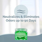 Clear Air Odor Eliminator Gel Beads - 12 oz, Pack of 2 - Air Freshener Made with Essential Oils - Eliminates Odors in Bathrooms, Cars, Boats, RVs & Pet Areas - Spring Rain Scent