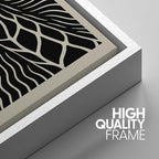 SIGNWIN Framed Canvas Print Wall Art Wildlife Portrait Giraffe, Elephant, and Bear Photography Modern Art Minimalist Black and White for Living Room, Bedroom, Office - 24"x36"x3 White