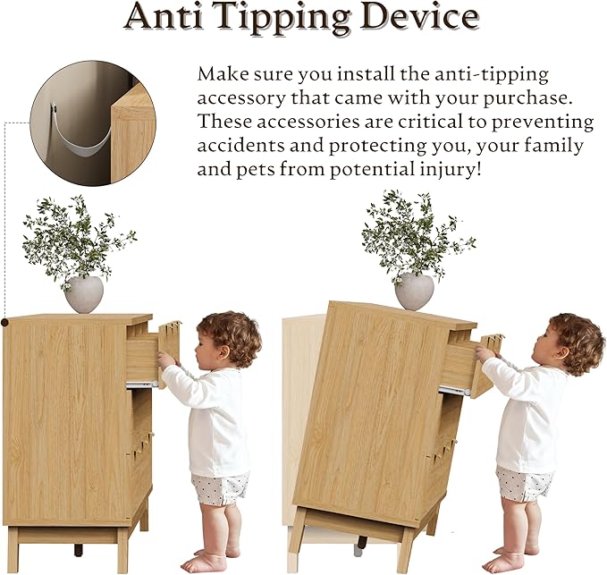 63" Long Dresser for Bedroom, 9-Drawer Fluted Dresser, Extra-Wide Wood Chest of Drawers with Smooth Metal Slides, Stable Base, Modern Clothes Storage Cabinet for Living Room, Hallway, Nursery