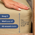 Twin Sheets Set 4 Piece - Includes 2 Pillowcases - Bed Sheets Twin Size - Soft Hotel Luxury Bedding - Cooling, Comfy & Breathable - 1 Flat & 1 Fitted & 2 Pillowcases w/ Deep Pockets - Heathered Tan