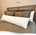 Pillowflex Synthetic Down Pillow Insert - 16x36 Down Alternative Pillow, Ultra Soft, Large Rectangle Body Sleeping Pillow, Lumbar, Long, Back - 1 Decorative Pillow Form