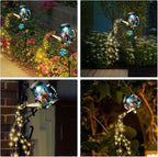 Solar Watering Can Light, Yard Outdoor Decor Lights, IP65 Waterproof, Hanging Butterfly Garden Light, Outside Garden Flower Bed Decor, Women Gift, Birthday Gifts