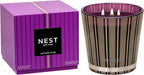NEST New York Scented 3-Wick Candle, Autumn Plum - 21.2 oz - Up to 100-Hour Burn Time - Reusable Glass Vessel