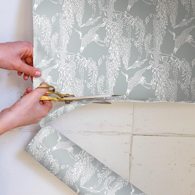 The Master Herbalist Fragrant Fresh Linen Scented Drawer Liners in a Classical Heron Design (Folded) | Pack of 5 Sheets | Contains Essential Oils | Made in The UK. (Fresh Linen, Folded)