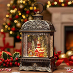 Christmas Snow Globe, Lighted Church Nativity Scene, Musical Snow Water Lantern Swirling Glittering Holiday Decoration and Gift for Family Children or Friends