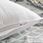 Oubonun 20"x20" Pillow Inserts (Set of 4) - 100% Cotton Cover, Square Throw Pillow Inserts for Couch, Sofa, Bed - Decorative 20 Inch White Pillow Inserts