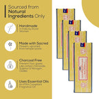 Satya Californian White SageIncense Sticks 250 gmx 4 Pack (1000 GMS), Insenses with Raajsee Incense Holder Bundle, Nag Champa Natural Incense
