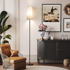 SUNMORY Floor Lamps for Living Room/Bedroom/Office, Standing Lamp with LED Bulb, 3 Color Temperature Tall Lamp, Suitable for Modern/Boho/Farmhouse and Other Home Decor Styles, Brown Floor Lamp