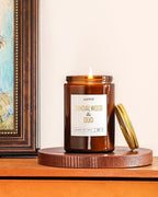 AOOVOO Sandalwood Oud Candle - Large Scented Candles 22oz, Soy Candles, Aromatherapy Candle, Soy Wax Candle