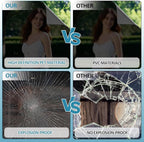 FuFin One Way Window Privacy Film with Installation Tools, 10% VLT Window Tint for Home, Reflective Mirror Glass Windows Coverings Sun Heat UV Blocking, PET Material, 35.4Inch×78.7Inch