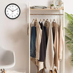 Sharp Wall Clock – Black, Silent Non Ticking 14 Inch Quality Quartz Battery Operated Round Easy to Read Home/Kitchen/Office/Classroom/School Clocks, Sweep Movement