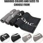 Door Mat, Welcome Mats Outdoor, Front Door Mat for Outside Entry, Doormat Outdoor/Indoor Entrance, Front Door Rugs for Entryway Indoor, for Entryway, High Traffic Areas (32"x20", Black)