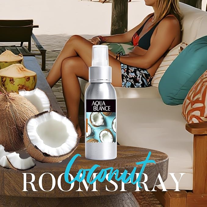 Fragrant Room Spray, Tropical, Ocean, Coconut, 3 x 3.4 fl oz, Air Fresheners Odor Eliminator for Home, Bathroom, Concentrated Room Spray