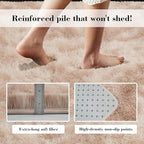 Fluffy Rug Shaggy Area Rug, Mottling Beige 9x12 Area Rugs for Living Room, Large Shag Area Rugs for Bedroom Kids Room Home Decor, Upgrade Anti-Skid Rectangular Fuzzy Rugs