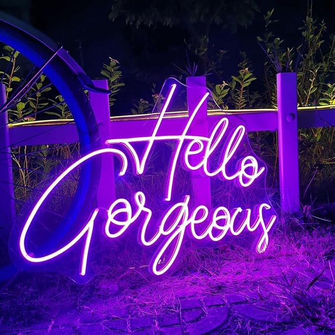 Custom Neon Signs, Personalised Large Led Neon Lights Sign Customizable for Wall Decor Wedding Birthday Party Bedroom Bar Shop Name Logo Lights (Optional 16" to 55")