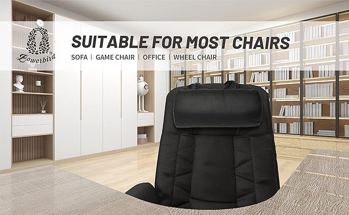 BOWERBIRD Leather Recliner Head Pillow -Head and Neck Pillow-Headrest Cushion for Neck Pain Relief and Cervical Support