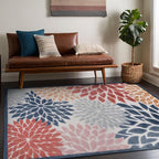Beverly Rug Outdoor Rug 10x14 Large Modern Floral Tropical Area Rugs for Indoor and Outdoor Patio Easy to Clean Non Shedding Living Room Porch Garden Washable Outside Carpet (10 x 14 Multicolor)
