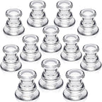 Candlestick Holders Bulk - 12PCS Taper Candle Holders for Table Centerpiece - Thick Glass Candle Holders for Wedding, Party and Festival Decoration