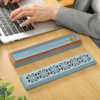 Incense Holder for Sticks，Ceramic Insence-Stick Holder Ash Catcher，Incense Holder Timkburner for Meditation Yoga Spa Room Decor